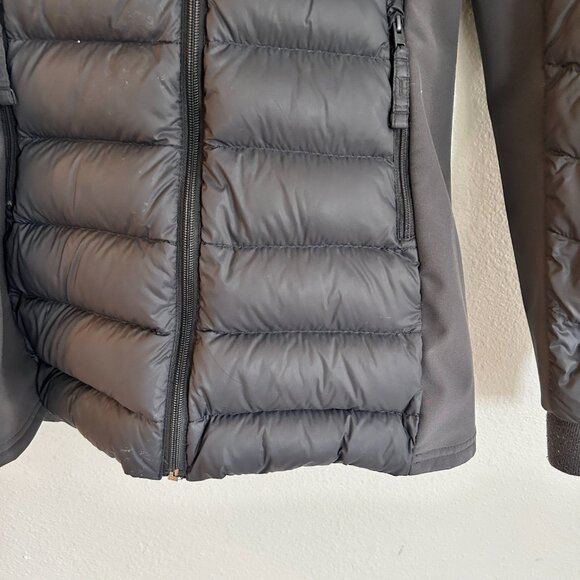 Hollister Down Coat XS Gray Ultimate Down Collection Hooded Puffer Jacket - Picture 2 of 9